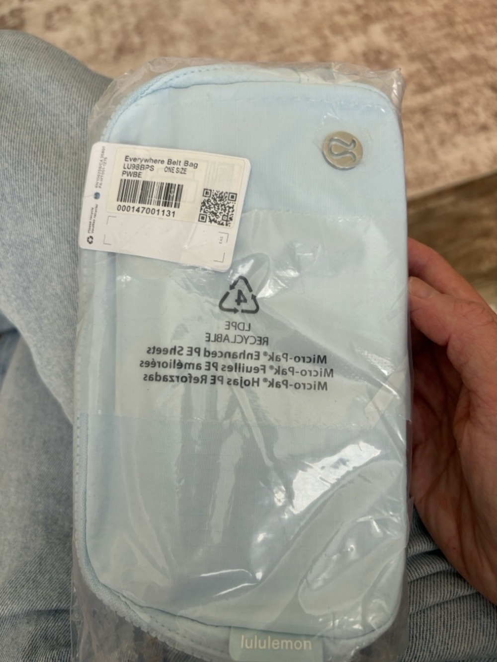 NWT lululemon Cloud Silver Everywhere Belt Bag Waist Pouch - Picture 5 of 7